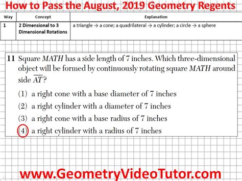 august 2019 geometry regents|geometry regents area and volume.